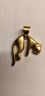 Gouden Panter ketting hanger, Goud, Goud, Zo goed als nieuw, Ophalen