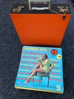 Vinyl lp’s ( 21x ) inclusief nette vintage platenkoffer, Ophalen of Verzenden, Gebruikt, 12 inch