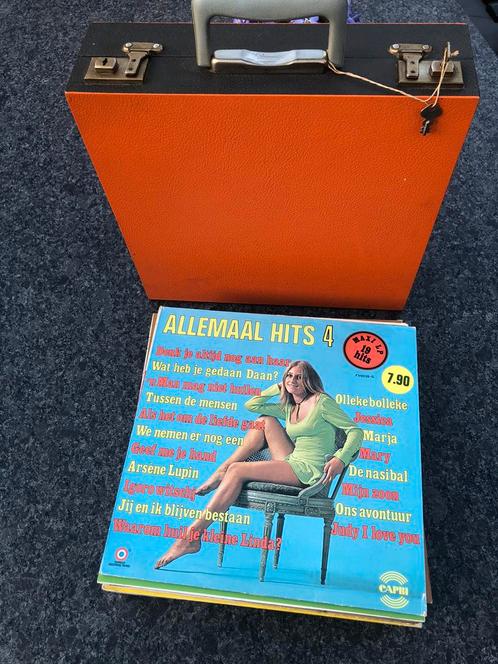 Vinyl lp’s ( 21x ) inclusief nette vintage platenkoffer, Cd's en Dvd's, Vinyl | Overige Vinyl, Gebruikt, 12 inch, Ophalen of Verzenden