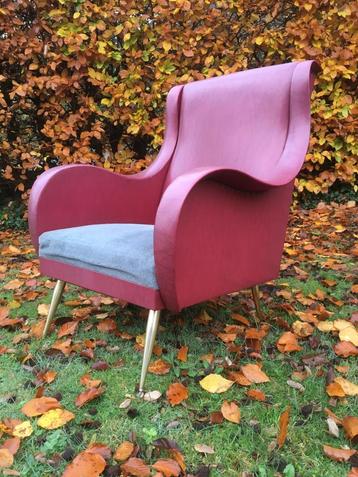 Vintage mid century design fauteuil  beschikbaar voor biedingen