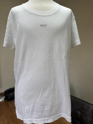 ESPRIT shirt wit ronde hals NIEUW maat XXL (44) D30 beschikbaar voor biedingen