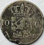 Zilveren dubbeltje 1823B, Postzegels en Munten, Munten | Nederland, Zilver, Ophalen of Verzenden, 10 cent, Koning Willem I