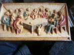 Mooi gekleurd tableau " Het Laatste Avondmaal"Jezus+Discipel, Antiek en Kunst, Antiek | Religie, Ophalen of Verzenden