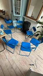 Ikea vintage retro klapstoelen, Huis en Inrichting, Stoelen, Ophalen, Zo goed als nieuw, Blauw, Twee