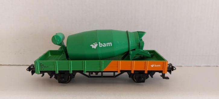 Bam Lage bakwagon met betonmixer van Marklin (11), Hobby en Vrije tijd, Modeltreinen | H0, Nieuw, Wagon, Wisselstroom, Märklin