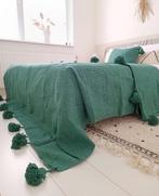 Pompon deken 300x200cm eenpersoonsbed Pompom sprei groen, Nieuw, Groen, Deken of Dekbed, Ophalen of Verzenden