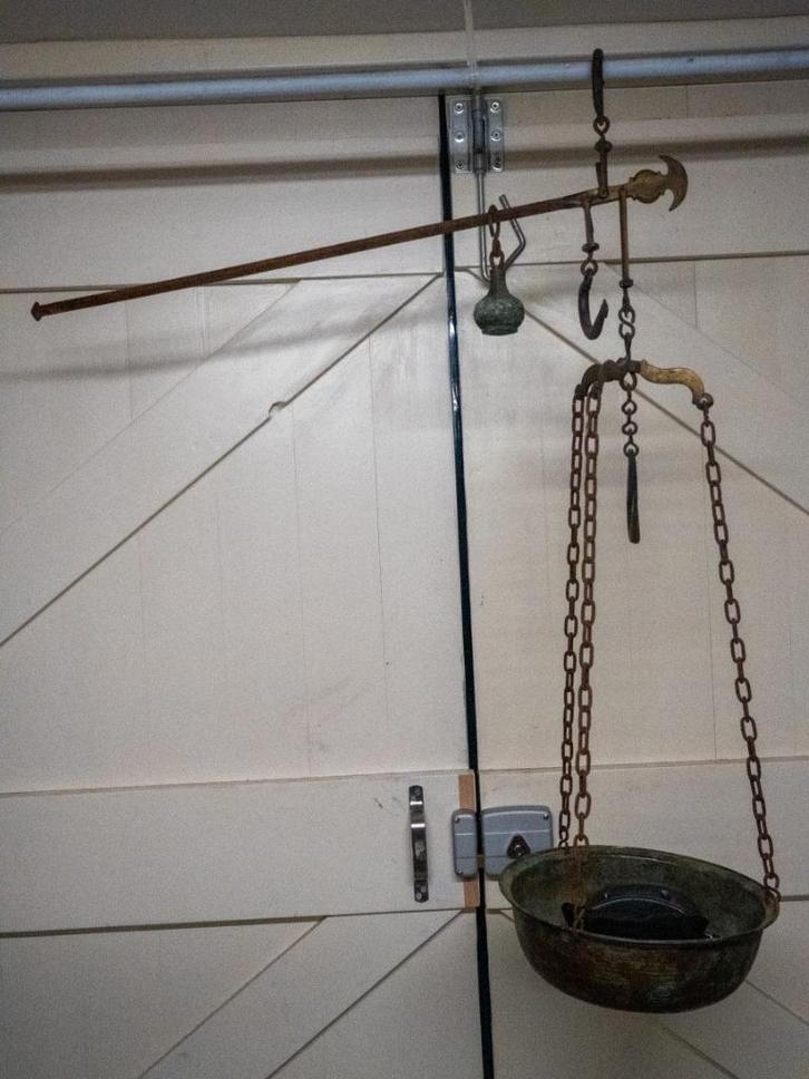 Fraaie antieke balansweegschaal, Hobby en Vrije tijd, Overige Hobby en Vrije tijd, Ophalen