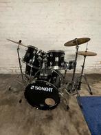 Drumstel Sonor compleet, Muziek en Instrumenten, Drumstellen en Slagwerk, Ophalen, Gebruikt, Sonor