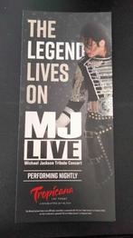 Michael Jackson promotieflyer The legend lives on - MJ live, Verzenden, Nieuw, Foto of Kaart