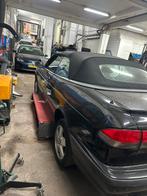 Saab Cabrio Schade - Goed lopende motor!, Auto diversen, Schadeauto's, Cabriolet, Zwart, Benzine, 2000 cc