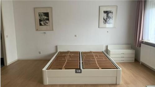 Auping bed 180x200 wit met verstelbare motor, Huis en Inrichting, Slaapkamer | Bedden, Gebruikt, Tweepersoons, 180 cm, 200 cm