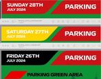 Parkeer ticket kaart formule 1 groen vrij zat zon, Tickets en Kaartjes, Drie personen of meer, Juli