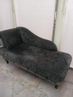 sofa chaise longue zwart, Gebruikt, Stof, Eenpersoons, Ophalen