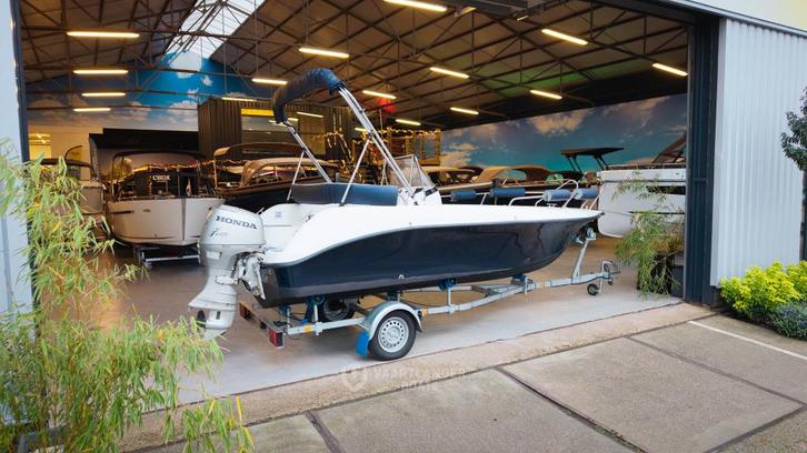 Rajo 540 console boot met 50PK Honda (bj 2021), Watersport en Boten, Vis- en Consoleboten, Gebruikt, 3 tot 6 meter, Overige brandstoffen