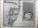 Delfland,Cruquius, Delflant’s 15e Stuk met oa Voorburg, 1712, Antiek en Kunst, Kunst | Etsen en Gravures, Verzenden