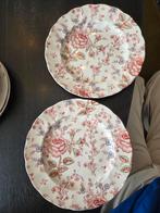 Johnson Brothers Rose Chintz Ontbijtborden (2), Antiek en Kunst, Antiek | Servies los, Ophalen of Verzenden