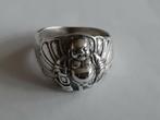 Zilveren(925) Boeddha ring, Sieraden, Tassen en Uiterlijk, Ringen, 17 tot 18, Dame, Zo goed als nieuw, Zilver
