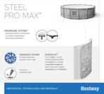 Bestway Steel Pro MAX Opzetzwembad - 427x122 cm - Steenpring, Ophalen, Minder dan 80 cm, Rond, Opzetzwembad