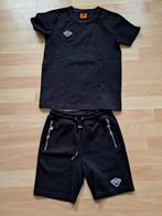 Setje Black Bananas zwart - korte broek (140) en tshirt (152, Broek, Gebruikt, Ophalen of Verzenden, Jongen