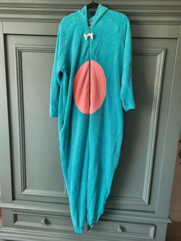 Carnaval onesie blauw met rose beschikbaar voor biedingen