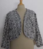 Zacht grijs vest/jasje van fake fur van Carleoni! 48, Verzenden, Maat 46/48 (XL) of groter, Zo goed als nieuw, Lange mouw