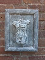 Torso man wanddecoratie betonnen beeld tuinbeeld beton, Ophalen of Verzenden
