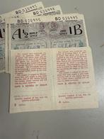 benzine bonnen - Vintage Motor Fuel Ration petrol coupons X1, Postzegels en Munten, Aandelen en Waardepapieren, Ophalen of Verzenden