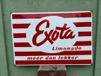 Emaille reclamebord Exota, Ophalen
