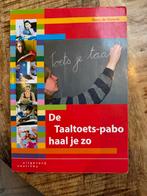 De taaltoets pabo haal je zo!, Boeken, Ophalen of Verzenden, Alpha, Zo goed als nieuw, HBO