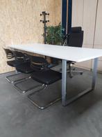 Mooi groot bureau met 0-poot 250 x 100 cm, Huis en Inrichting, Zo goed als nieuw, Ophalen, Bureau