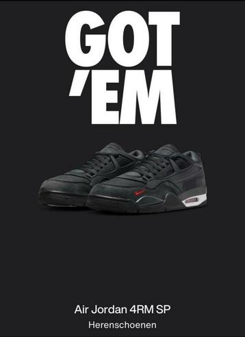 Nigel Sylvester Nike/Bike Air Jordan 4 Driveway Grey maat 43 beschikbaar voor biedingen
