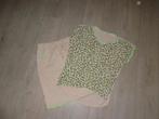 beige/limegroen rok en t-shirt van Max25, onesize, Kleding | Dames, Rokken, Ophalen of Verzenden, Zo goed als nieuw, Maat 36 (S)