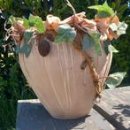 Brocante Bloempot Set met Schaaltjes, Tuin en Terras, Bloempotten, Ophalen, Gebruikt, Rond, Binnen