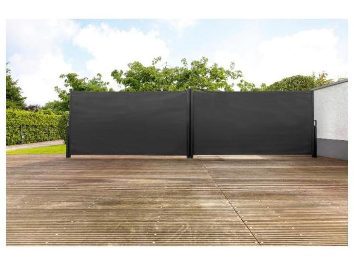 Uitschuifbaar windscherm 1,60 x 6 meter (2 stuks), Tuin en Terras, Overige Tuin en Terras, Nieuw, Ophalen