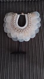 Schelpen ketting Parelmoer Ornament zwarte voet, Huis en Inrichting, Woonaccessoires | Overige, Ophalen of Verzenden, Nieuw