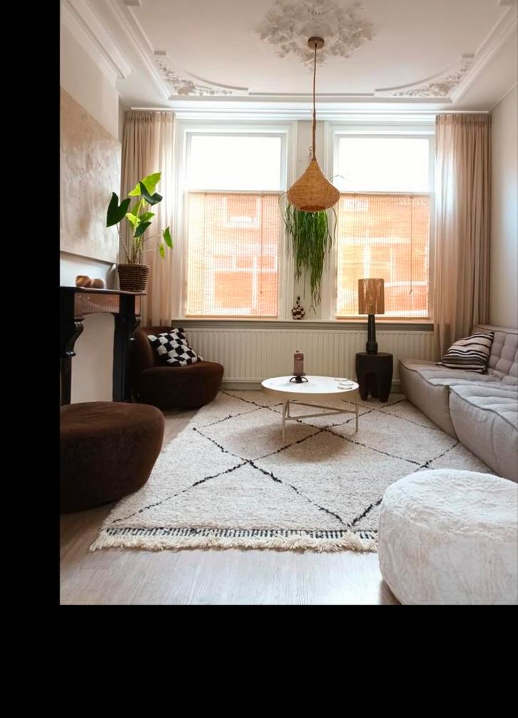 Berber vloerkleed 200x300 - The James Haarlem, Huis en Inrichting, Stoffering | Tapijten en Kleden, Zo goed als nieuw, 200 cm of meer