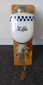 * Vintage wandkoffiemolen blauwe blokjes *, Ophalen of Verzenden