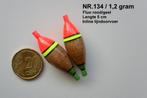 KARPERDOBBER / VLOKDOBBER HANDBUILT  NR. 134 / 1,2 gram, Watersport en Boten, Ophalen of Verzenden, Nieuw, Dobber of Lood
