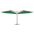 Zweefparasol dubbel parasol 250x250cm div kleuren GRTS BZRGD, Tuin en Terras, Nieuw, Zweefparasol, Verzenden, 3 tot 4 meter