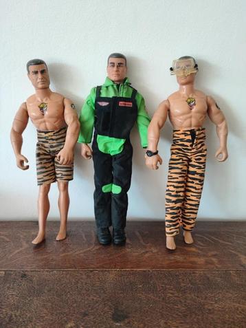 ** 3 Action Man poppen ** beschikbaar voor biedingen