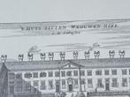 Prent: Huis Zitten Weduwen Hof, Delft Meurs 1975, Antiek en Kunst, Kunst | Etsen en Gravures, Verzenden