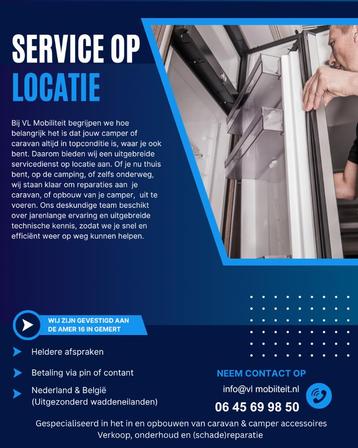 camper en caravan reparatie op locatie  beschikbaar voor biedingen