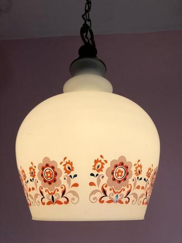Originele "bloemen" hanglamp uit de 60s, vintage design beschikbaar voor biedingen