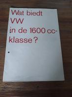Wat biedt VW in de 1600 cc klasse 8 / 1966 32 pag., Zo goed als nieuw, Verzenden