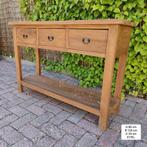Nieuwe teak sidetable 120 cm | Pimpskuorke Ureterp, Huis en Inrichting, Ophalen, 100 tot 150 cm, 5 laden of meer, Teakhout