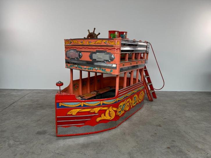 Engelse Carousel Dubbel Dekker Boot uit 1951, Antiek en Kunst, Antiek | Speelgoed, Ophalen