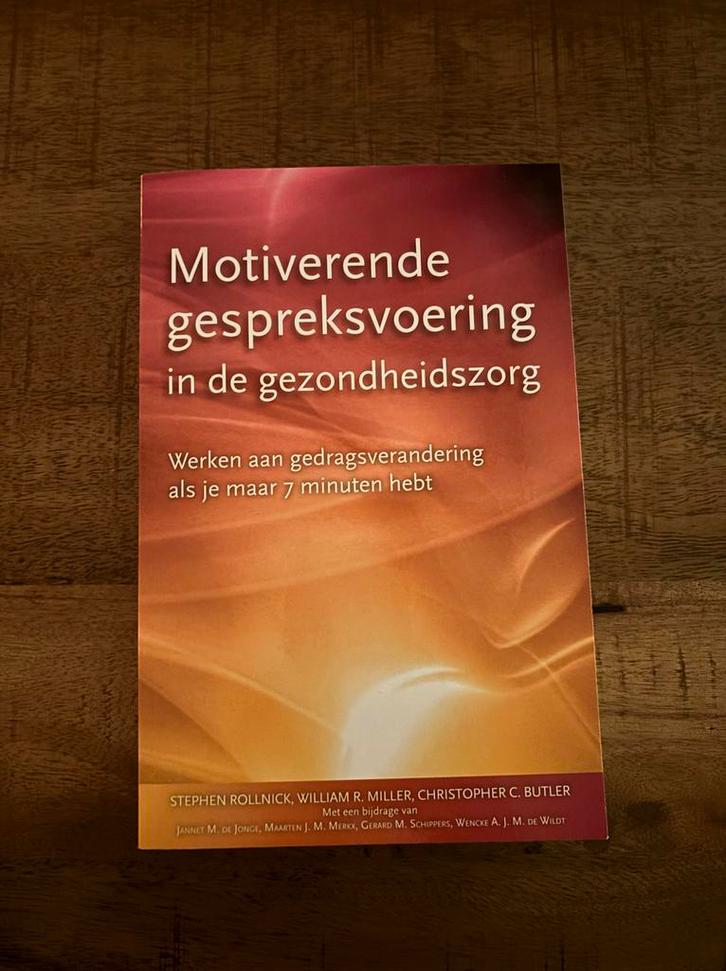 Motiverende gespreksvoering in de gezondheidszorg, Boeken, Advies, Hulp en Training, Zo goed als nieuw, Ophalen of Verzenden