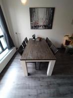 Houten eettafel, Huis en Inrichting, Tafels | Eettafels, 50 tot 100 cm, 150 tot 200 cm, Gebruikt, Rechthoekig