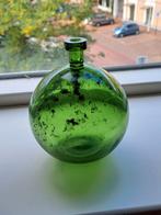 Vintage groen glazen Dame Jeanne Float ball bottle, Ophalen of Verzenden