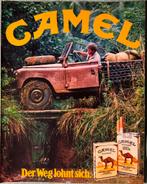 Advertentie Camel met Landrover cabriolet, Verzenden, Zo goed als nieuw, Auto's